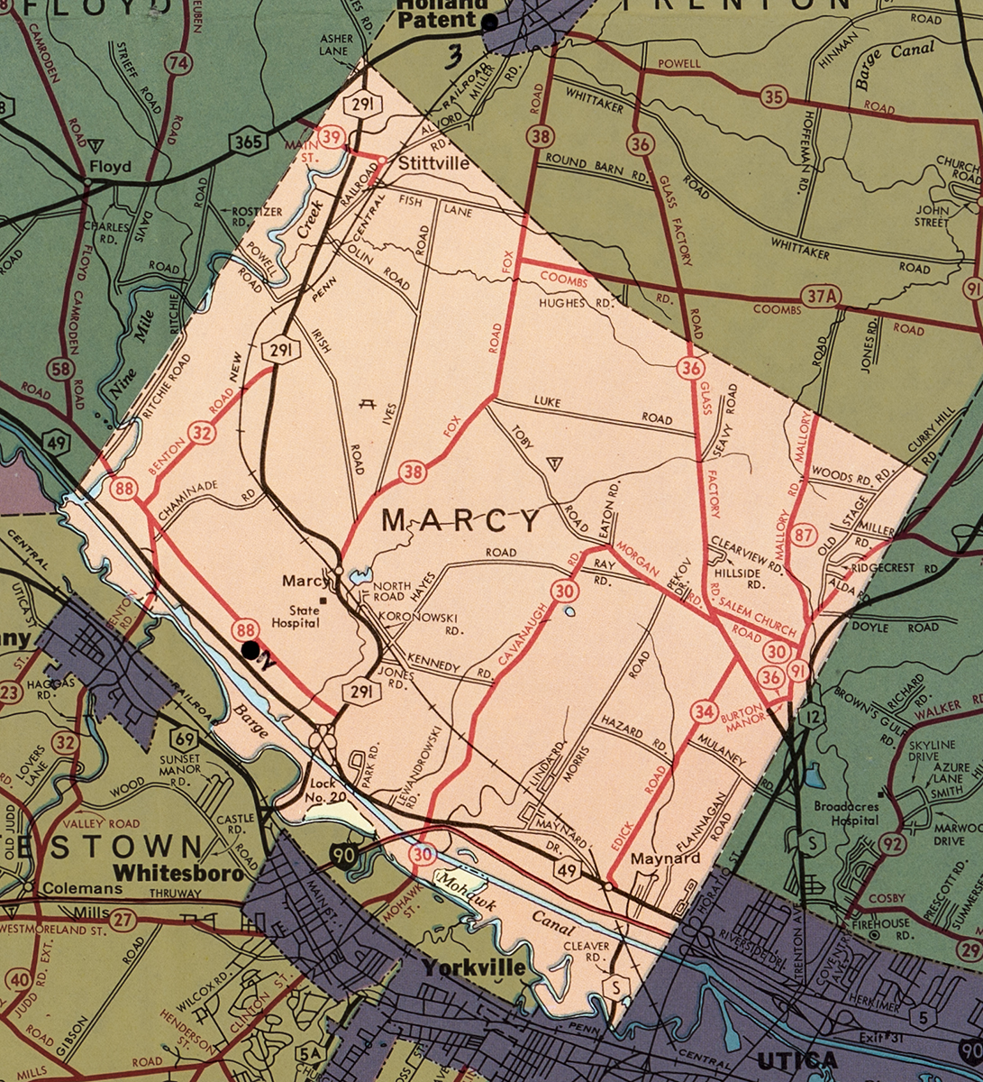 Town of Marcy Map